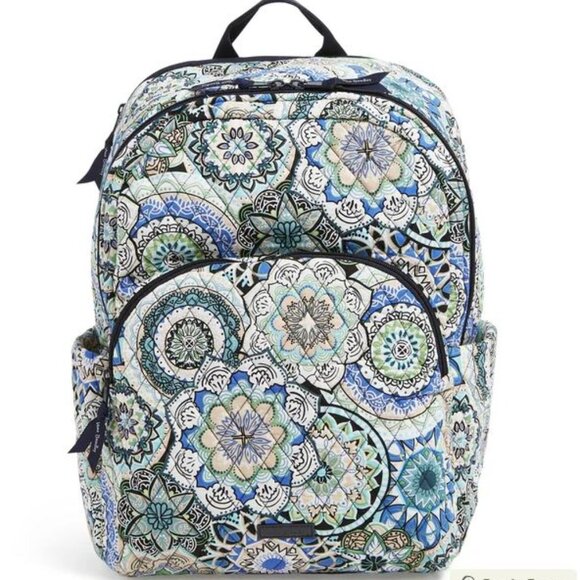 Vera Bradley Handbags - Vera Bradley Large Essential Backpack Laptop NWT Sketched Medallion